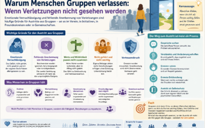 Warum Menschen Gruppen verlassen: Wenn Verletzungen nicht gesehen werden